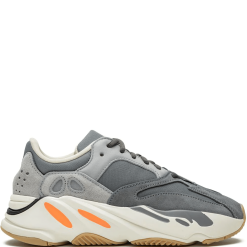 Adidas Yeezy Boost 700 Magnet replica sneakers featuring a stylish grey and orange colorway, designed for comfort and support, ideal for sneaker enthusiasts looking for high-quality replicas.