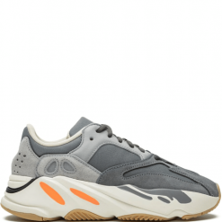 Adidas Yeezy Boost 700 Magnet replica sneakers featuring a stylish gray and orange colorway, designed for both comfort and fashion, showcasing premium materials and attention to detail.