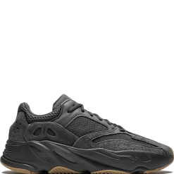 Adidas Yeezy Boost 700 Utility Black high-quality replica sneakers featuring a sleek black colorway, premium materials, and modern design elements, perfect for casual and sporty outfits.