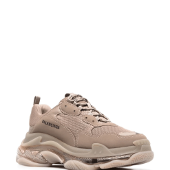 Balenciaga Triple S Lace Up Sneakers in stylish design, showcasing high-quality craftsmanship, perfect for those seeking fashionable replica sneakers. These trendy shoes feature a chunky sole and distinctive layered silhouette, making them a must-have for sneaker enthusiasts.