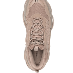 Balenciaga Triple S Lace Up Sneakers, high-quality replica sneakers featuring a chunky sole and premium materials, showcased in a stylish product image.