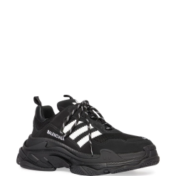 High-quality replica Balenciaga X Adidas Triple S sneakers showcasing a sleek design, featuring a mix of premium materials and bold colorways, perfect for fashion-forward enthusiasts seeking stylish shoes.