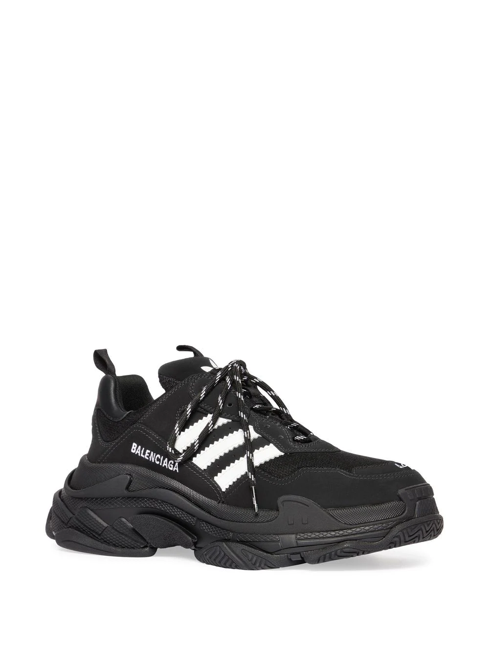 High-quality replica Balenciaga X Adidas Triple S sneakers showcasing a sleek design, featuring a mix of premium materials and bold colorways, perfect for fashion-forward enthusiasts seeking stylish shoes.