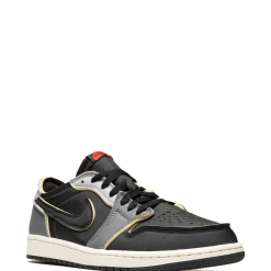Close-up view of Nike Air Jordan 1 Low OG EX sneakers showcasing high-quality craftsmanship, perfect for sneaker enthusiasts seeking stylish and comfortable replica sneakers. These shoes feature the iconic silhouette and classic colorway, making them a must-have addition to any footwear collection.