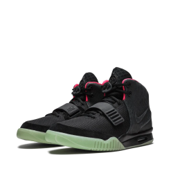 High-quality replica sneakers featuring the Nike Air Yeezy 2 NRG design, showcasing a unique blend of luxury and performance in stylish footwear with a striking colorway and distinctive detailing.