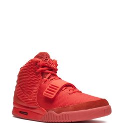 High-quality replica Nike Air Yeezy sneakers featuring a sleek design with a black upper and vibrant accents, perfect for sneaker enthusiasts looking for stylish shoes.