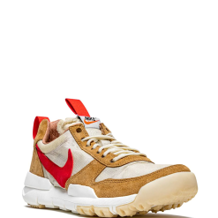 High-quality replica Nike Mars Yard sneakers featuring a unique design with a mix of beige, red, and white colors, showcasing a stylish silhouette perfect for casual wear.