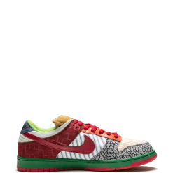 High-quality replica sneakers featuring the iconic Nike SB What The Dunk design, showcasing a vibrant mix of colors and premium materials, perfect for sneaker enthusiasts and collectors.