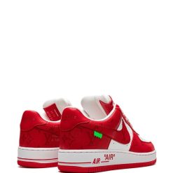 High-quality replica Nike x Louis Vuitton Air Force 1 sneakers featuring the iconic monogram design and premium materials, perfect for sneaker enthusiasts looking for stylish shoes.