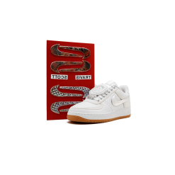 High-quality replica sneakers featuring Nike X Travis Scott Air Force 1 Low design, showcasing a stylish blend of premium materials, unique colorways, and intricate details for ultimate streetwear appeal.