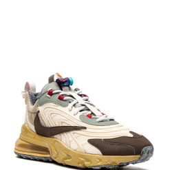 High-quality replica sneakers featuring the Nike X Travis Scott Air Max 270 Cactus Trails design, showcasing a unique blend of earthy tones and streetwear aesthetics perfect for sneaker enthusiasts.