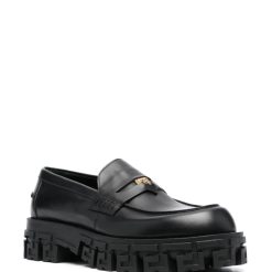 Versace Medusa Head loafers displayed as high-quality replica sneakers featuring a sleek design and iconic Medusa logo, perfect for stylish footwear enthusiasts.