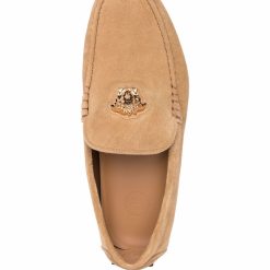 Versace Medusa Head Suede Loafers - high-quality replica sneakers featuring a luxurious suede finish and iconic Medusa logo, perfect for elevating your shoe collection.