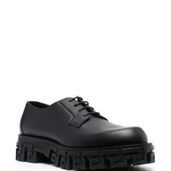 Versace Lace Up Chunky Sole Shoes, stylish replica sneakers featuring a bold chunky sole, intricate lace-up design, and premium materials for a high-quality look and feel.