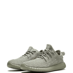 High-quality replica sneakers featuring the Adidas Yeezy Boost 350 Moonrock design, showcasing a muted gray colorway with signature textured knit upper and cushioned sole, perfect for stylish footwear enthusiasts.