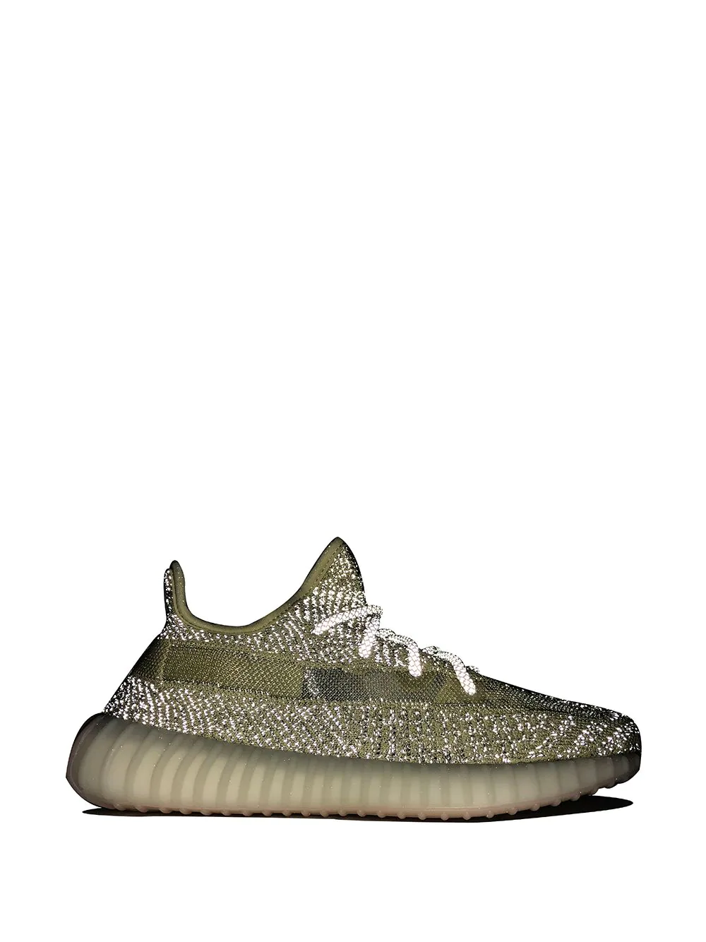 Adidas Yeezy Boost 350 V2 Antlia Reflective replica sneakers showcasing a sleek, light grey upper with reflective accents, perfect for sneaker enthusiasts looking for stylish shoes.