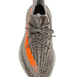 Adidas Yeezy Boost 350 V2 Beluga Sneakers in a stylish gray and orange colorway, showcasing high-quality craftsmanship as replica sneakers that combine comfort and fashion for sneaker enthusiasts.