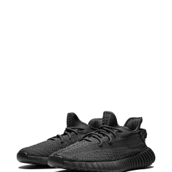High-quality replica sneakers featuring the Adidas Yeezy Boost 350 V2 Black Static design, showcasing a sleek black upper, reflective detailing, and the signature Boost sole for comfort and style.