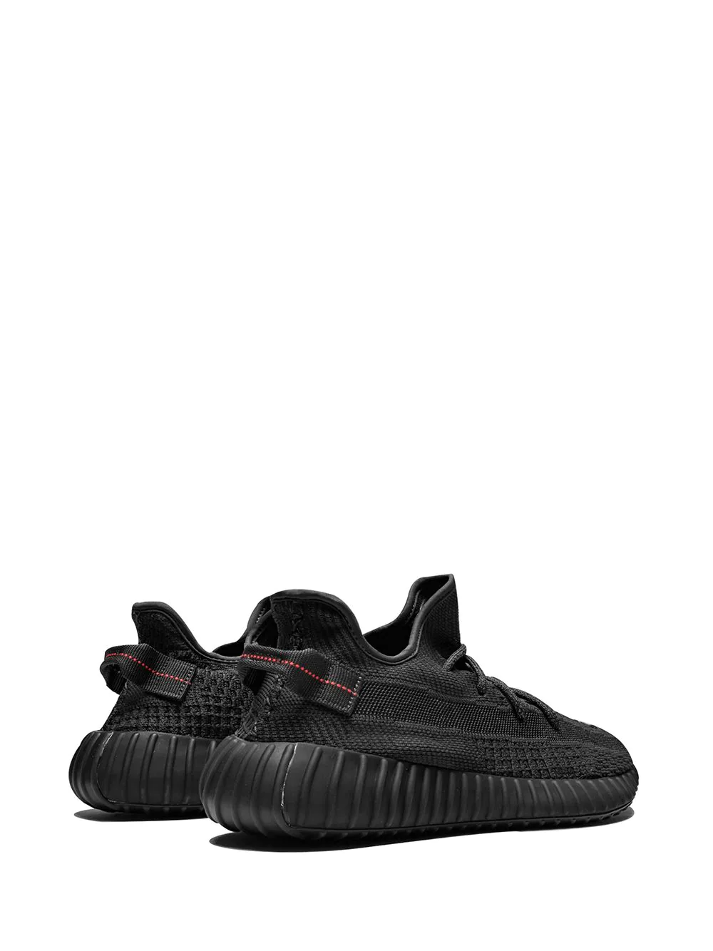 Adidas Yeezy Boost 350 V2 Black Static Sneakers, showcasing a stylish black primeknit upper with reflective detailing, perfect for fashion-forward enthusiasts seeking high-quality replica sneakers.