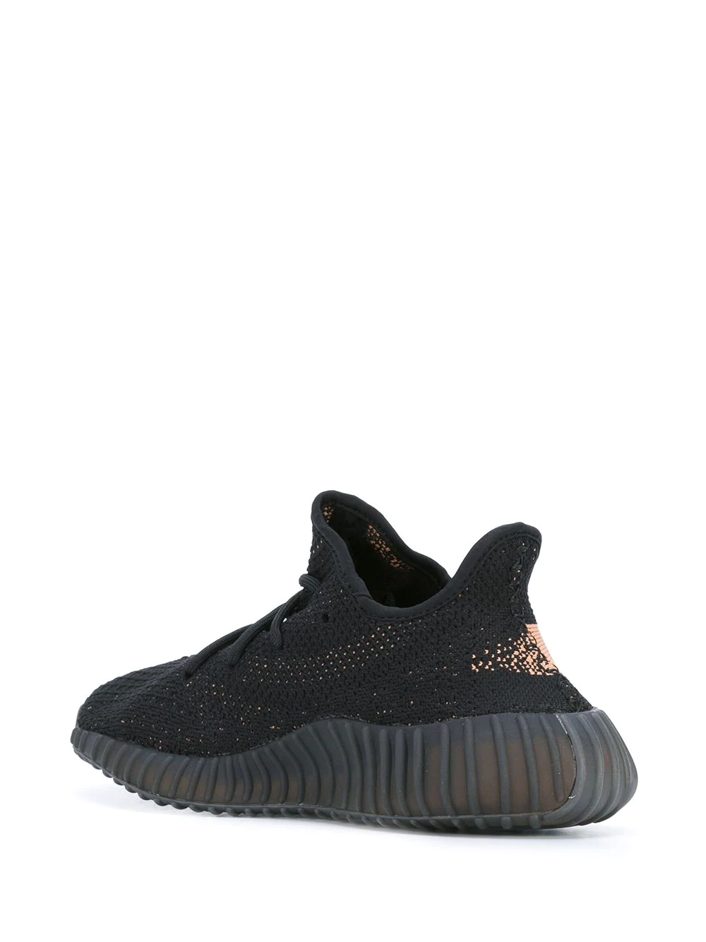 Adidas Yeezy Boost 350 V2 Copper replica sneakers showcasing a sleek black upper with vibrant copper accents, perfect for streetwear enthusiasts looking for high-quality shoes.