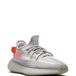 High-quality replica sneakers featuring Adidas Yeezy Boost 350 V2 Tail Light design, showcasing a sleek grey and black upper with vibrant orange accents. Perfect for sneaker enthusiasts looking for stylish and affordable shoes.