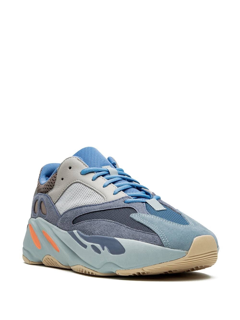Alt Text: "Adidas Yeezy Boost 700 Carbon Blue replica sneakers featuring a stylish dark blue and grey upper, lightweight construction, and signature boost cushioning, perfect for streetwear and casual outfits."
