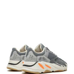 High-quality replica sneakers in the Adidas Yeezy Boost 700 Magnet model, featuring a stylish gray and orange colorway, designed for both comfort and fashion.