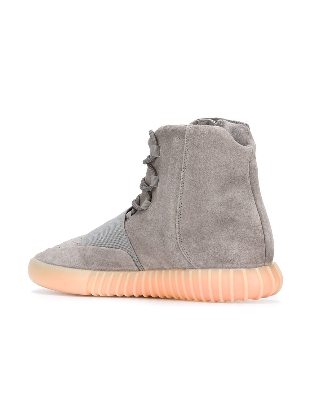High-quality replica sneakers featuring the Adidas Yeezy Boost 750 design, showcasing a stylish silhouette in a premium suede upper with a distinctive strap and a comfortable Boost sole, ideal for sneaker enthusiasts.