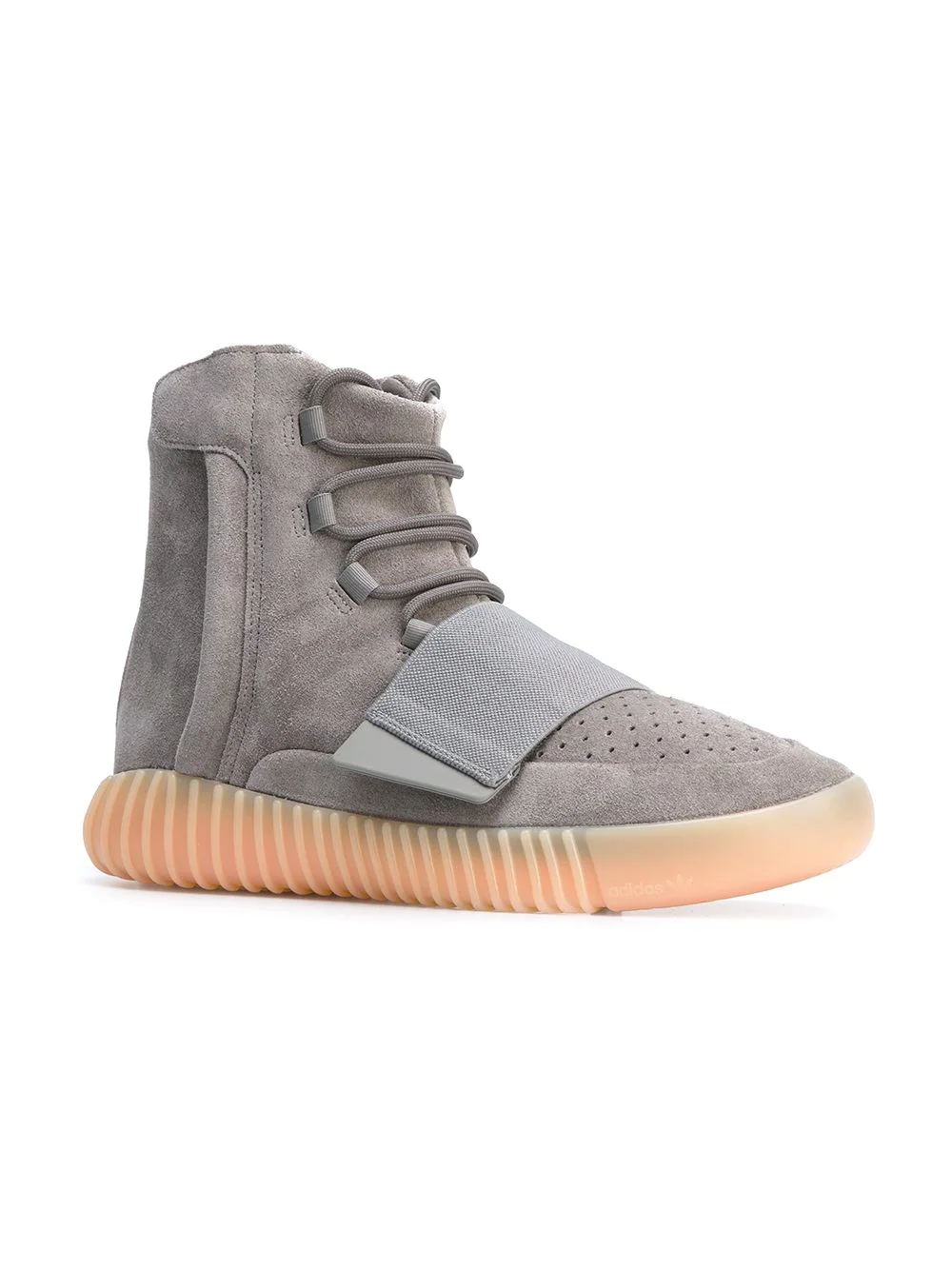 Alt Text: "High-quality replica Adidas Yeezy Boost 750 sneakers, featuring a stylish high-top design with a suede and leather upper, equipped with a comfortable Boost sole for optimal support and performance."