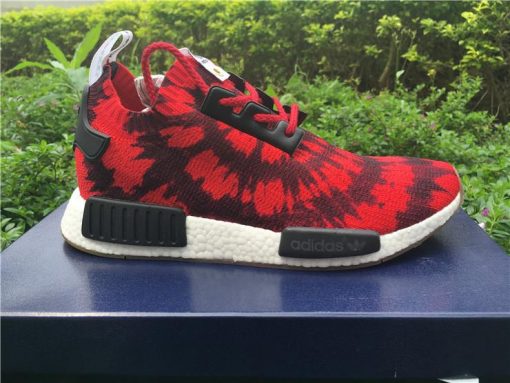 Adidas NMD Spider Man high-quality replica sneakers featuring a vibrant red and blue color scheme, inspired by the iconic superhero design, perfect for sneaker enthusiasts and collectors.