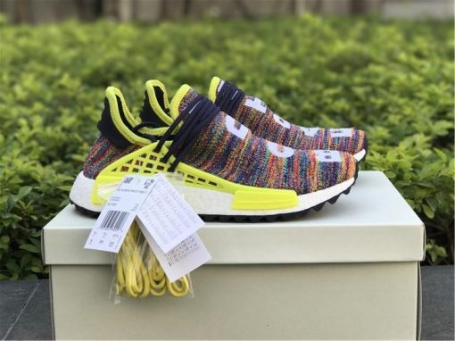 Adidas Originals Pharrell Williams Pw Rainbow replica sneakers featuring a vibrant multi-color design and iconic silhouette, perfect for streetwear enthusiasts seeking stylish and high-quality footwear.