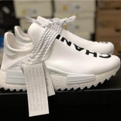 Adidas Human Race White replica sneakers featuring a sleek design, comfortable fit, and iconic branding, perfect for sneaker enthusiasts and collectors seeking high-quality alternatives.