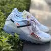 Off White X Nike Air Max 90 White AA7293 100 high-quality replica sneakers displayed with clean design and premium materials, showcasing the iconic branding and unique details.