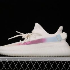 Adidas Yeezy Boost 350 V2 Chameleon White Kids replica sneakers featuring a stylish chameleon colorway and lightweight design for young sneaker enthusiasts.