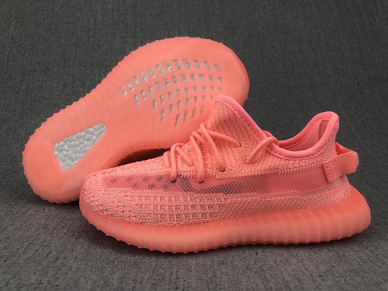Adidas Yeezy Boost 350 V2 Pink GID replica sneakers featuring a vibrant pink colorway, iconic design elements, and high-quality craftsmanship perfect for sneaker enthusiasts.