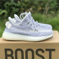 Adidas Yeezy Boost 350 V2 Static Reflective replica sneakers featuring a sleek design with a reflective upper, perfect for sneaker enthusiasts seeking high-quality replicas.