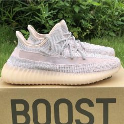 Adidas Yeezy Boost 350 V2 Synth replica sneakers featuring a lightweight mesh upper in a soft beige tone, designed with iconic side stripe detailing and a comfortable Boost sole for ultimate cushioning and style.