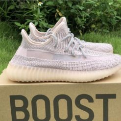 Adidas Yeezy Boost 350 V2 Synth Reflective high-quality replica sneakers featuring a breathable mesh upper and reflective detailing for a stylish look.
