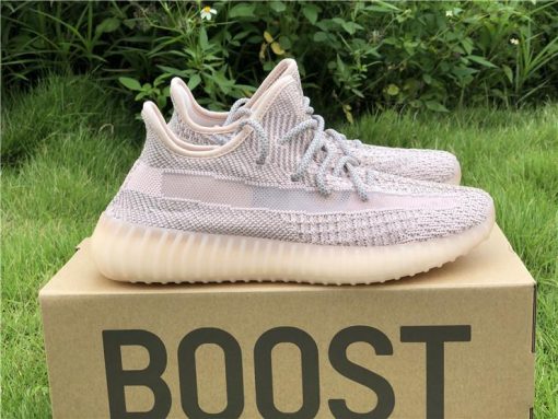 Adidas Yeezy Boost 350 V2 Synth Reflective high-quality replica sneakers featuring a breathable mesh upper and reflective detailing for a stylish look.