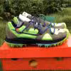 Off White x Nike Zoom Terra Kiger 5 Green replica sneakers showcasing a vibrant green colorway and unique design features, perfect for sneaker enthusiasts seeking high-quality replicas.