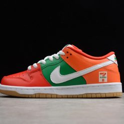 47 Eleven x Nike SB Dunk Low Orange Green replica sneakers featuring a vibrant orange and green colorway, designed for style and comfort.