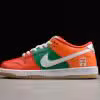 47-Eleven x Nike SB Dunk Low Orange Green replica sneakers featuring a vibrant orange and green colorway, perfect for streetwear enthusiasts and sneaker collectors.