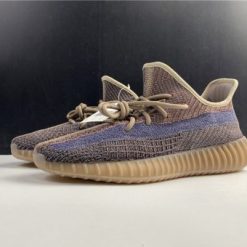High-quality replica sneakers featuring the Adidas Yeezy Boost 350 V2 Fade model, showcasing a vibrant gradient color scheme and a sleek design.
