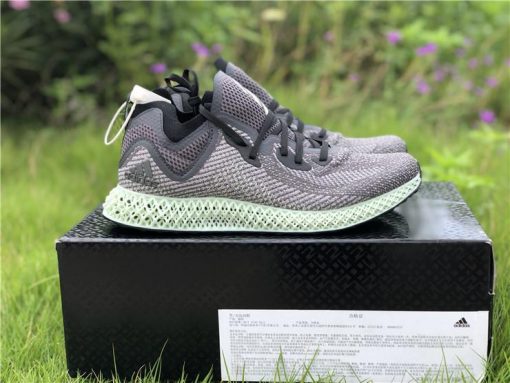 Adidas Futurecraft 4D Print Gray Green replica sneakers featuring a sleek gray and green design, advanced 4D printed midsole technology, and a modern athletic silhouette suitable for sneaker enthusiasts and casual wear.