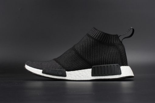 Adidas NMD CS1 PK Winter Wool Black high-quality replica sneakers showcased with a sleek black design and premium wool materials for a stylish winter look.