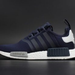Adidas NMD R1 Collegiate Navy Mesh replica sneakers featuring a sleek design, breathable mesh upper, and signature three-stripe branding for a stylish and comfortable fit.