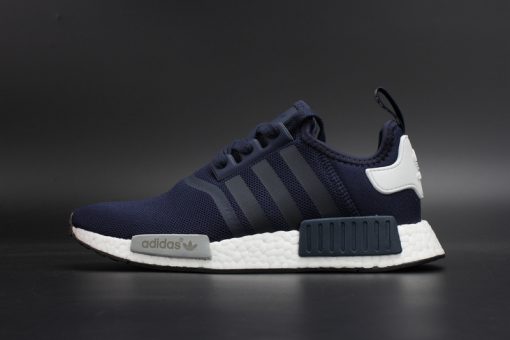 Adidas NMD R1 Collegiate Navy Mesh replica sneakers featuring a sleek design, breathable mesh upper, and signature three-stripe branding for a stylish and comfortable fit.