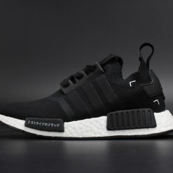 Adidas NMD R1 PK Japan Boost Black S81847 replica sneakers showcasing a sleek design with premium materials, ideal for sneaker enthusiasts seeking stylish and high-quality footwear.