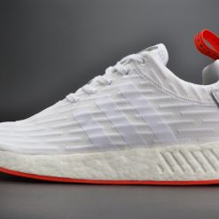 Adidas NMD R2 Primeknit Running White BA7253 high-quality replica sneakers showcasing a stylish and comfortable design with a primeknit upper and iconic Boost sole.