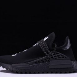 Adidas Pharrell x NMD Human Race You Nerd replica sneakers, featuring vibrant colors and unique design elements, showcasing the iconic silhouette and branding details for sneaker enthusiasts.